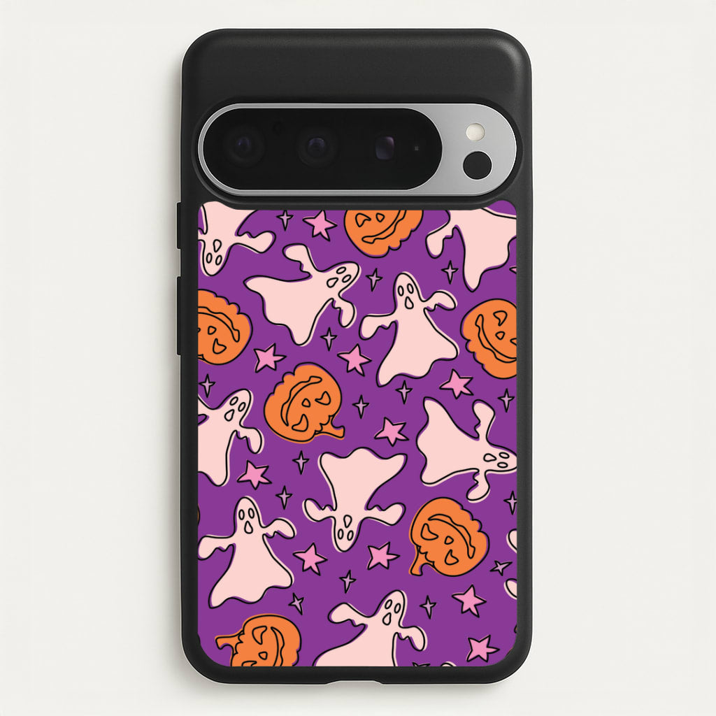 Abstract Halloween Pattern Google Pixel 9 Pro XL Case