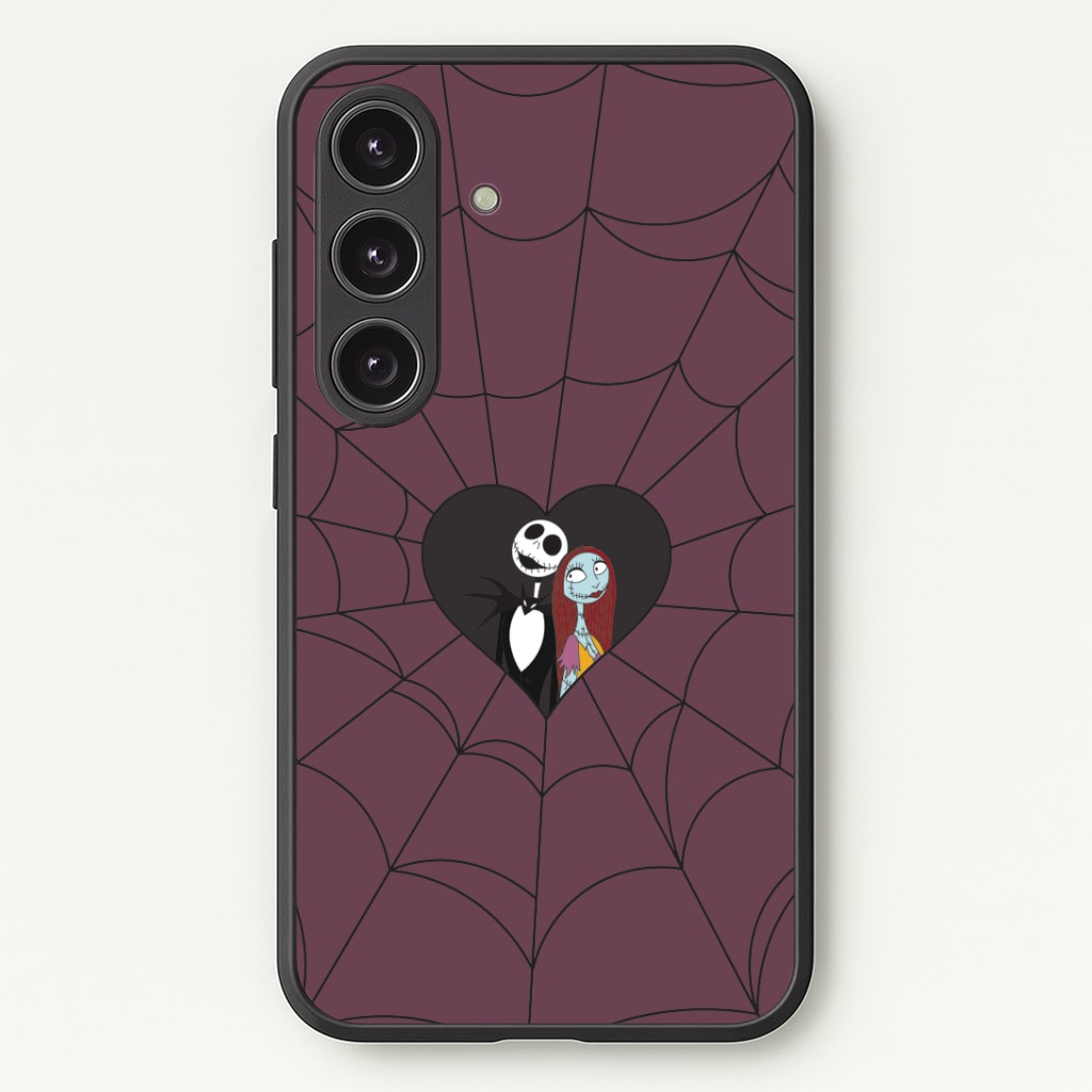 J And S Cobweb Heart Galaxy S25 Plus Case