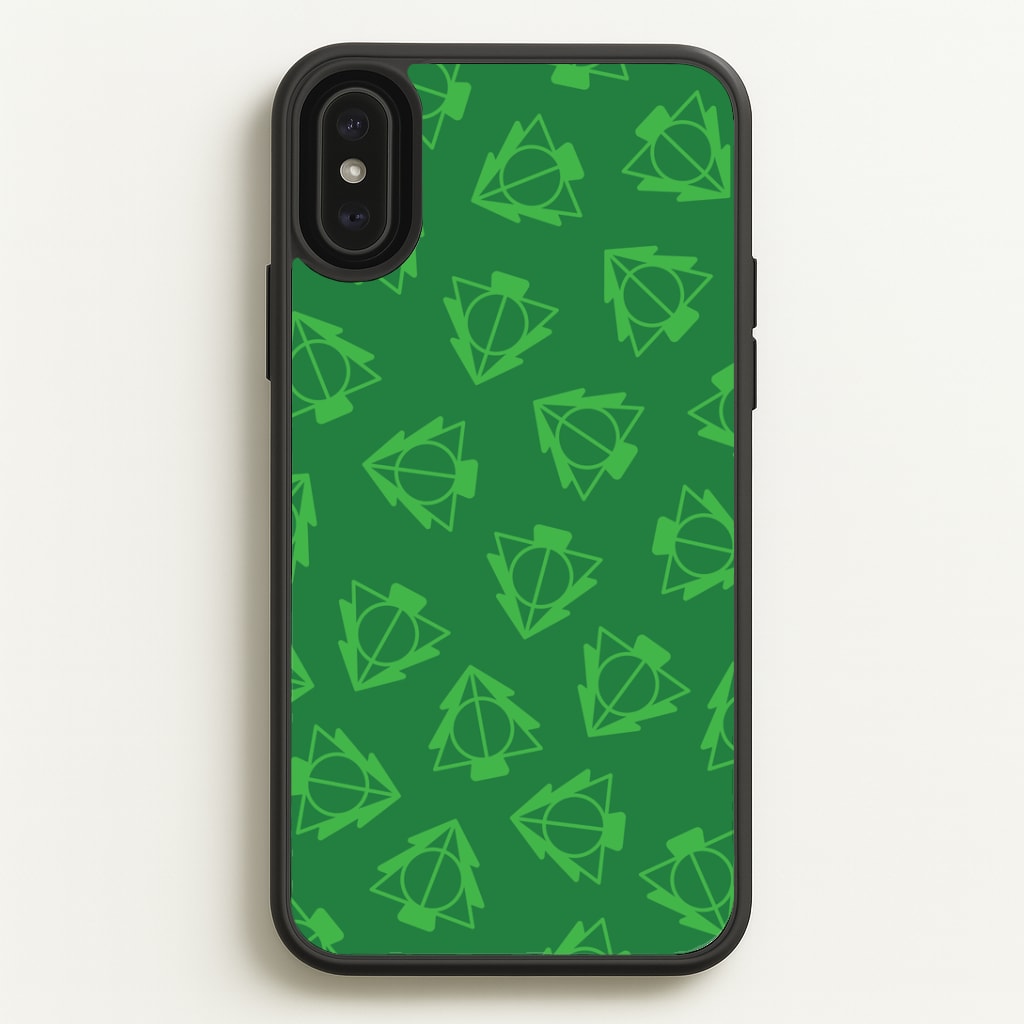 Christmas Tree Wizard Icon Pattern iPhone XS Max Case