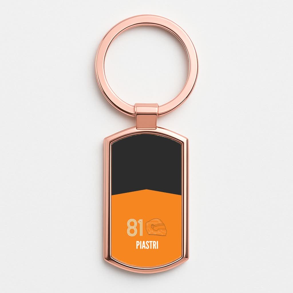 Piastri Helmet 2026 Rose Gold Keyring