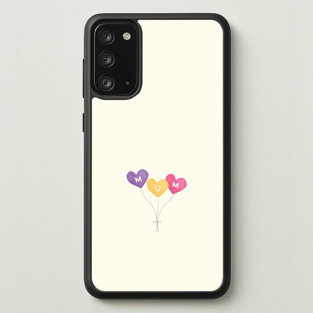 Mum Watercolour Balloons Galaxy Note 20 Case