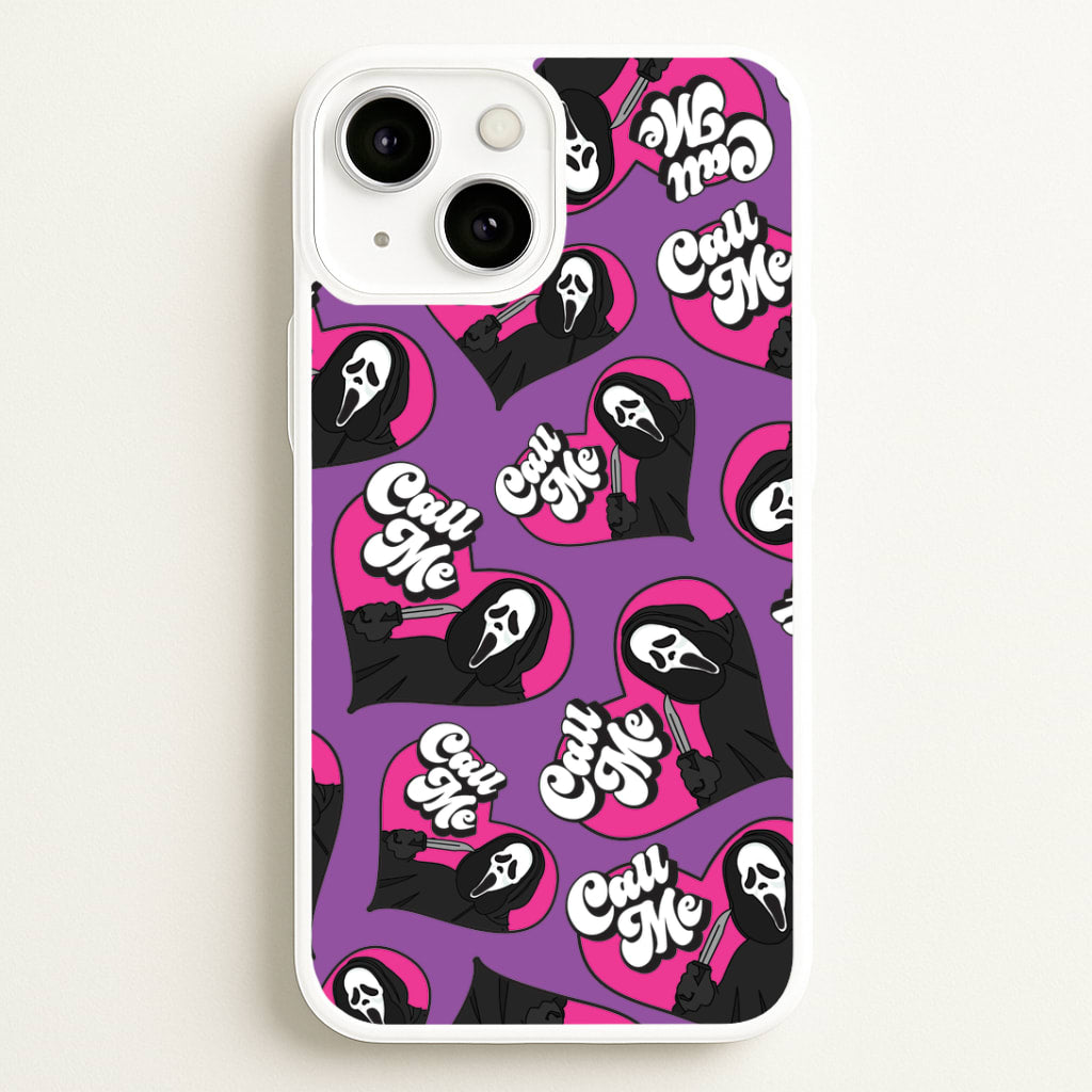 Call Me Heart Pattern iPhone 13 Mini Case