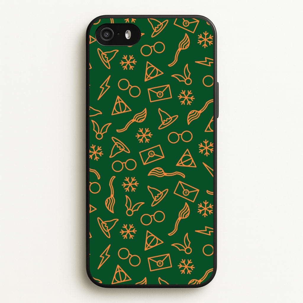 Christmas Wizard Icons Pattern iPhone 5 / 5s / SE 2016 Case