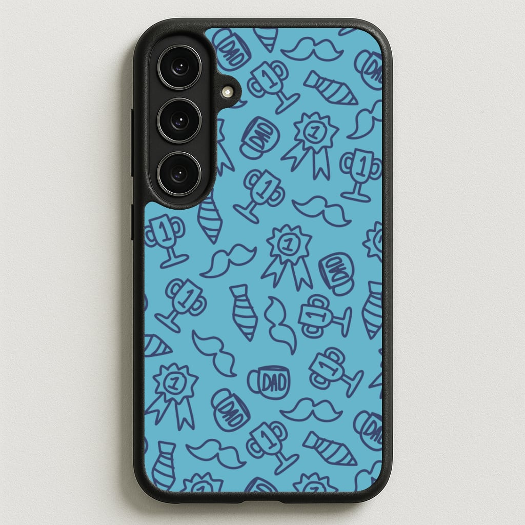 Dad Doodles Pattern Galaxy S25FE Case