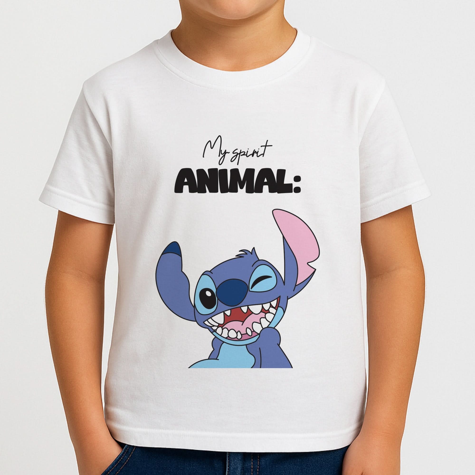 My Sprit Animal Blue Alien Boys T-Shirt