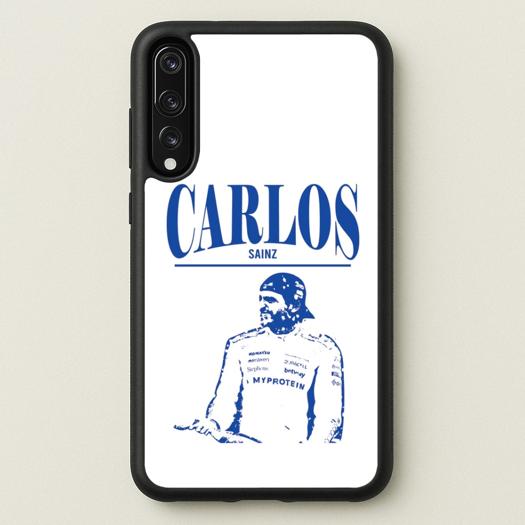 Carlos White And Blue Huawei P20 Pro Case