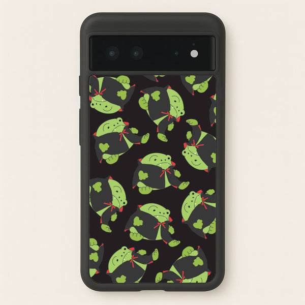 Vampire Frog Pattern - Halloween Google Pixel 6 Case