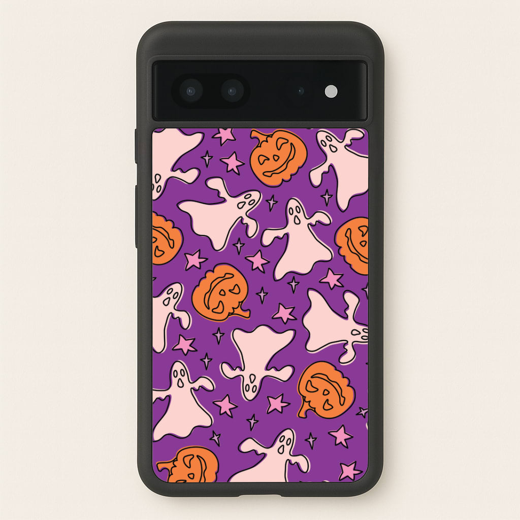 Abstract Halloween Pattern Google Pixel 7 Case