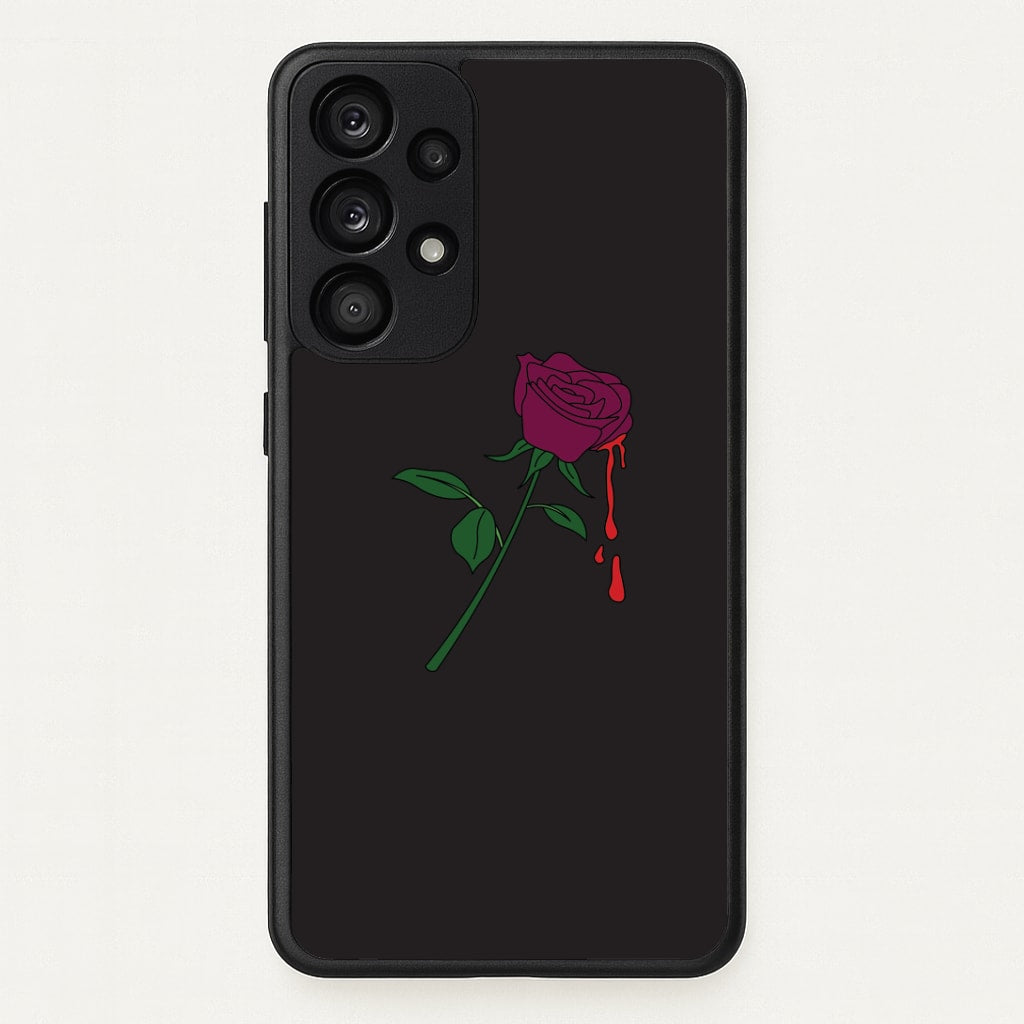 Dark Pink Rose Galaxy A33 Case