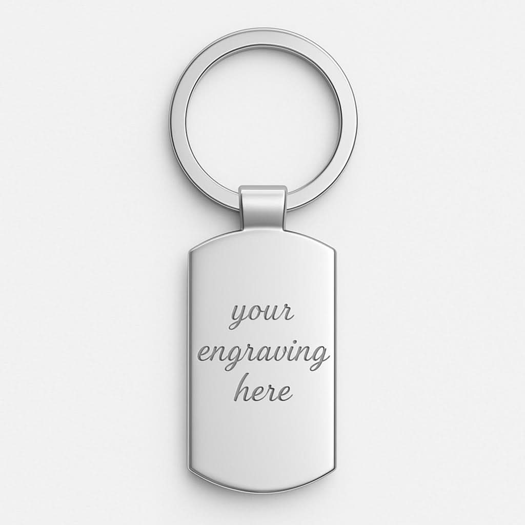 Mum Watercolour Balloons Engraved Keyring