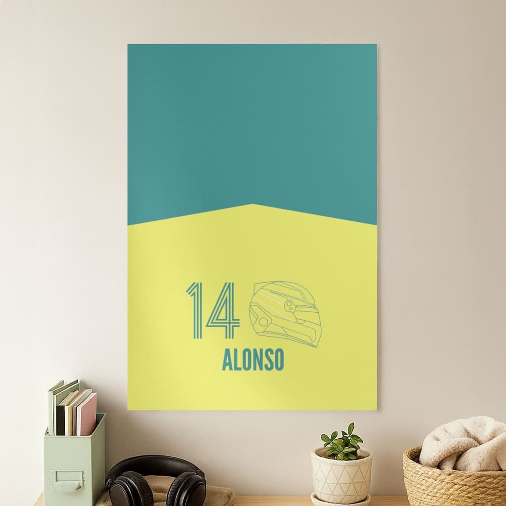 Alonso Helmet 2026 Poster