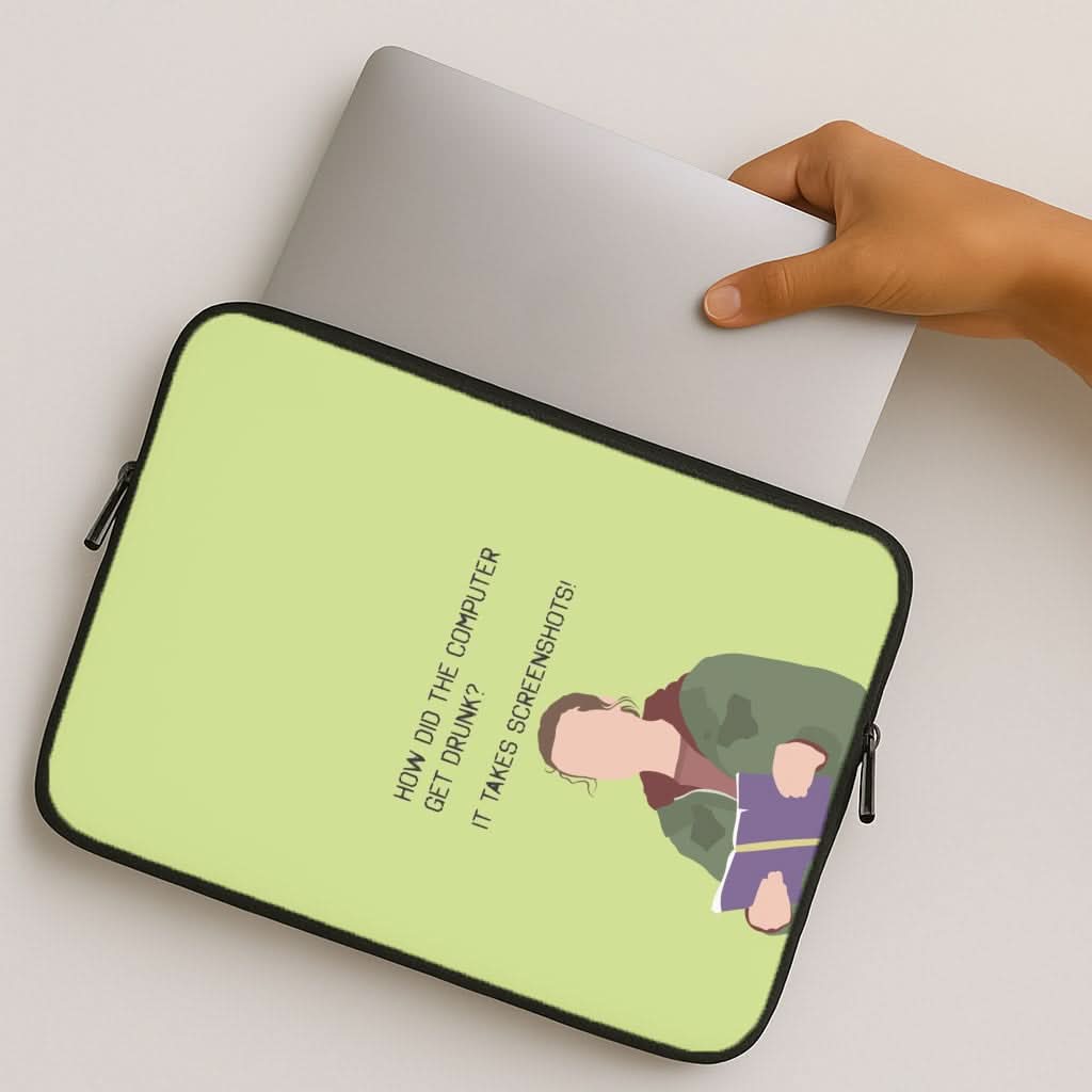How Did The Computer Get Drunk? MacBook Cover