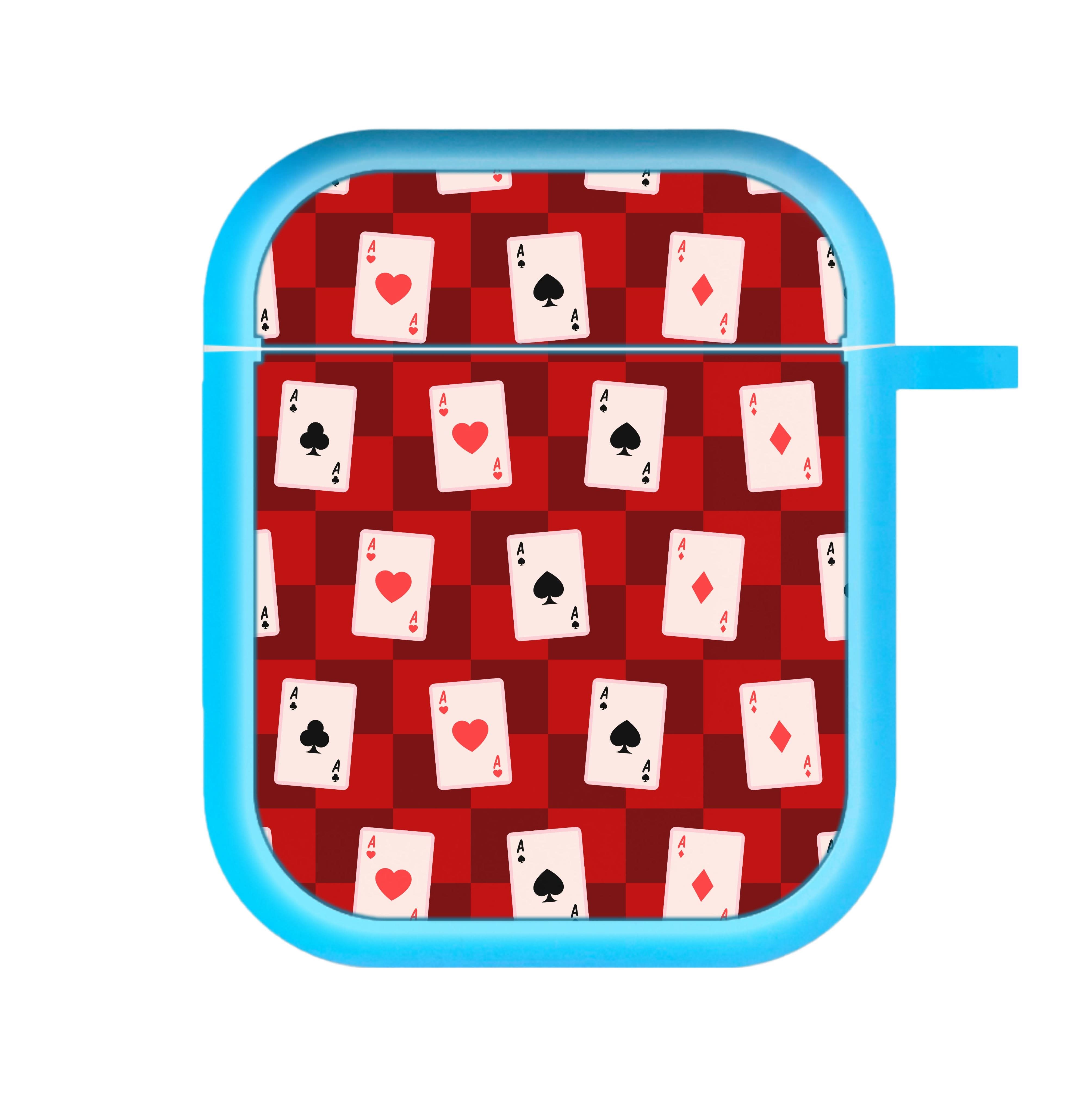 Card Deck Checkered Pattern AirPods Case