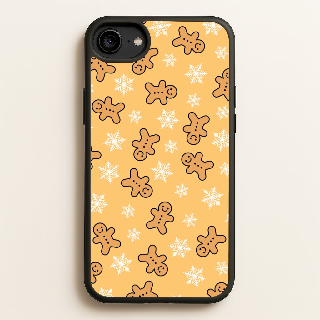 Cute Gingerbread And Snowflakes Pattern iPhone 6 / 7 / 8 / SE Case