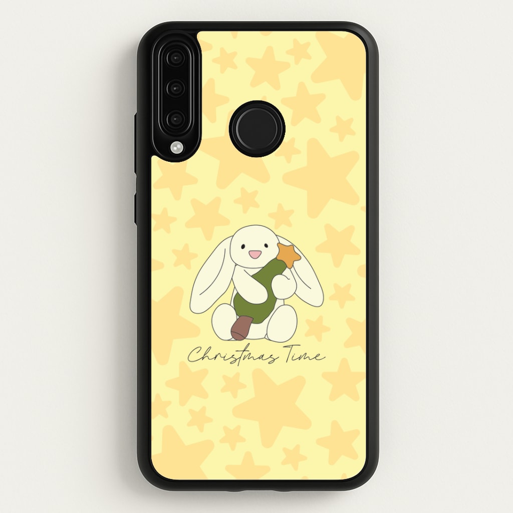 Christmas Bunny Stars Plush Huawei P30 Lite Case