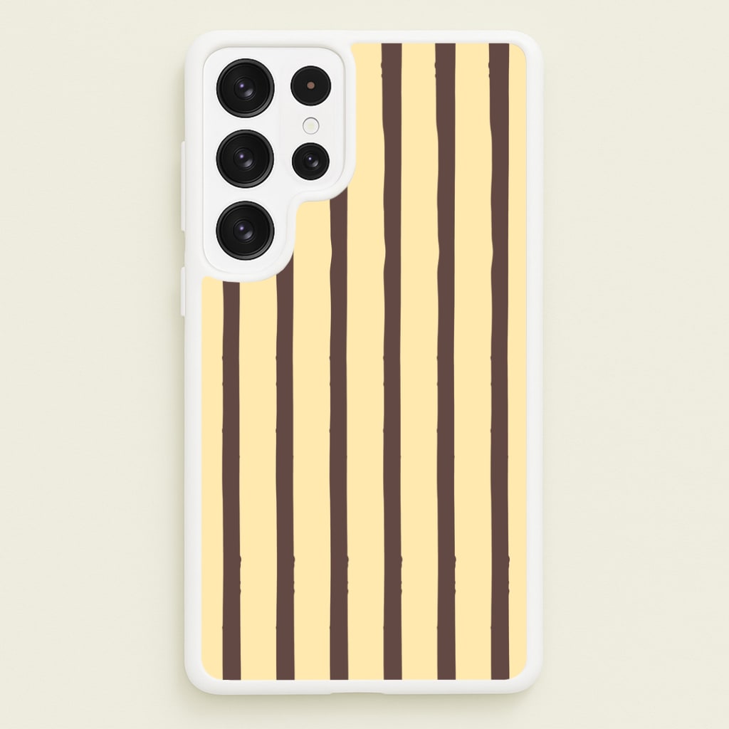 Vanilla & Chocolate Stripes Galaxy S23 Ultra Case