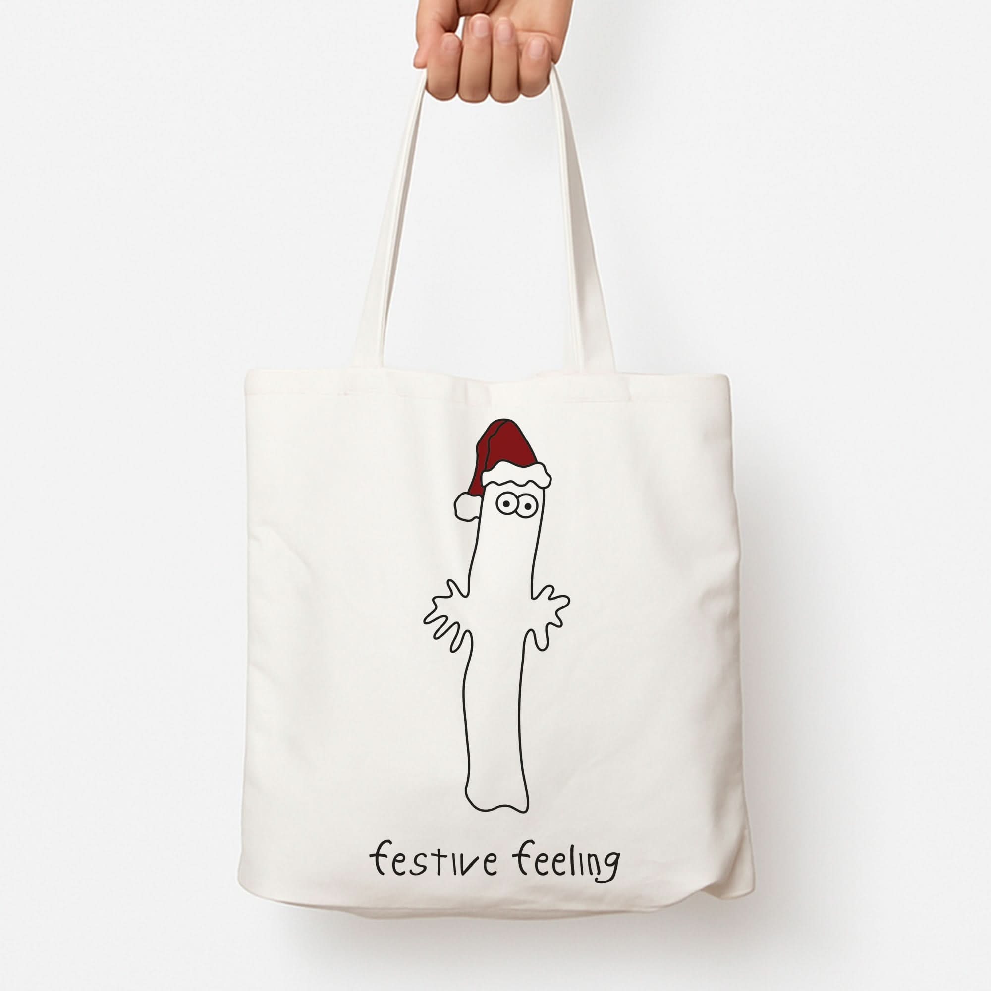 Festive Feeling Wiggly Moom Tote Bag