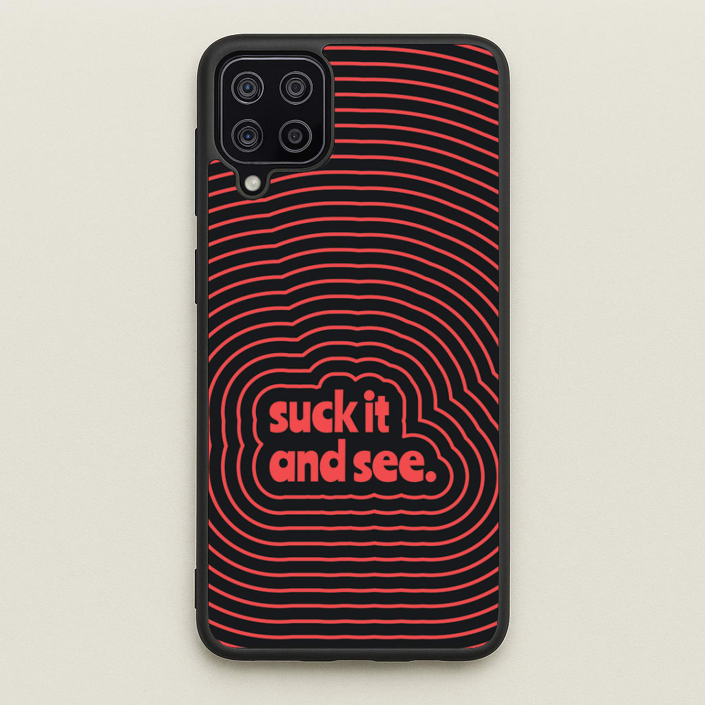 Suck It And See Psychedelic Galaxy A12 Case
