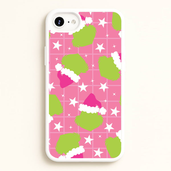Pink Green Creature Xmas Pattern iPhone 6 Plus / 7 Plus / 8 Plus Case
