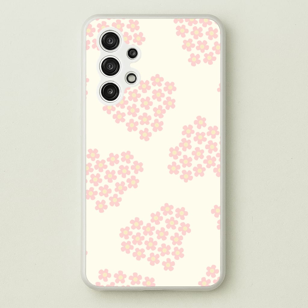 Flower Hearts Pattern Galaxy A13 Case