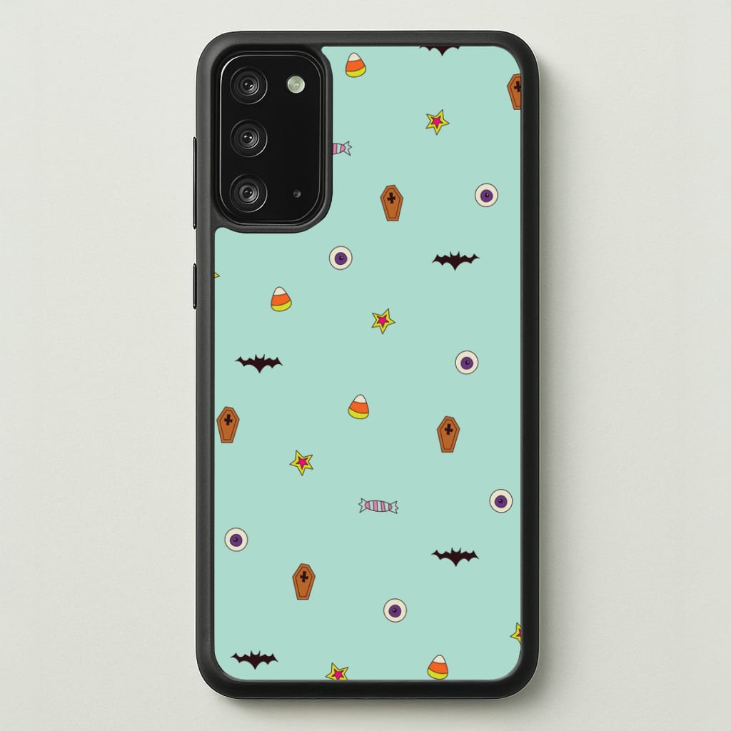 Minature Halloween Cartoons Pattern Galaxy Note 20 Case