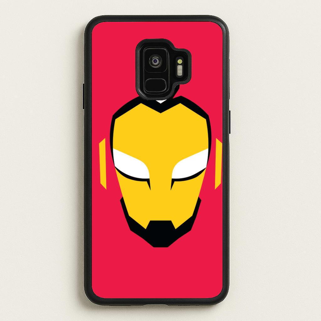 Metal Heart Hero Face Galaxy S9 Case