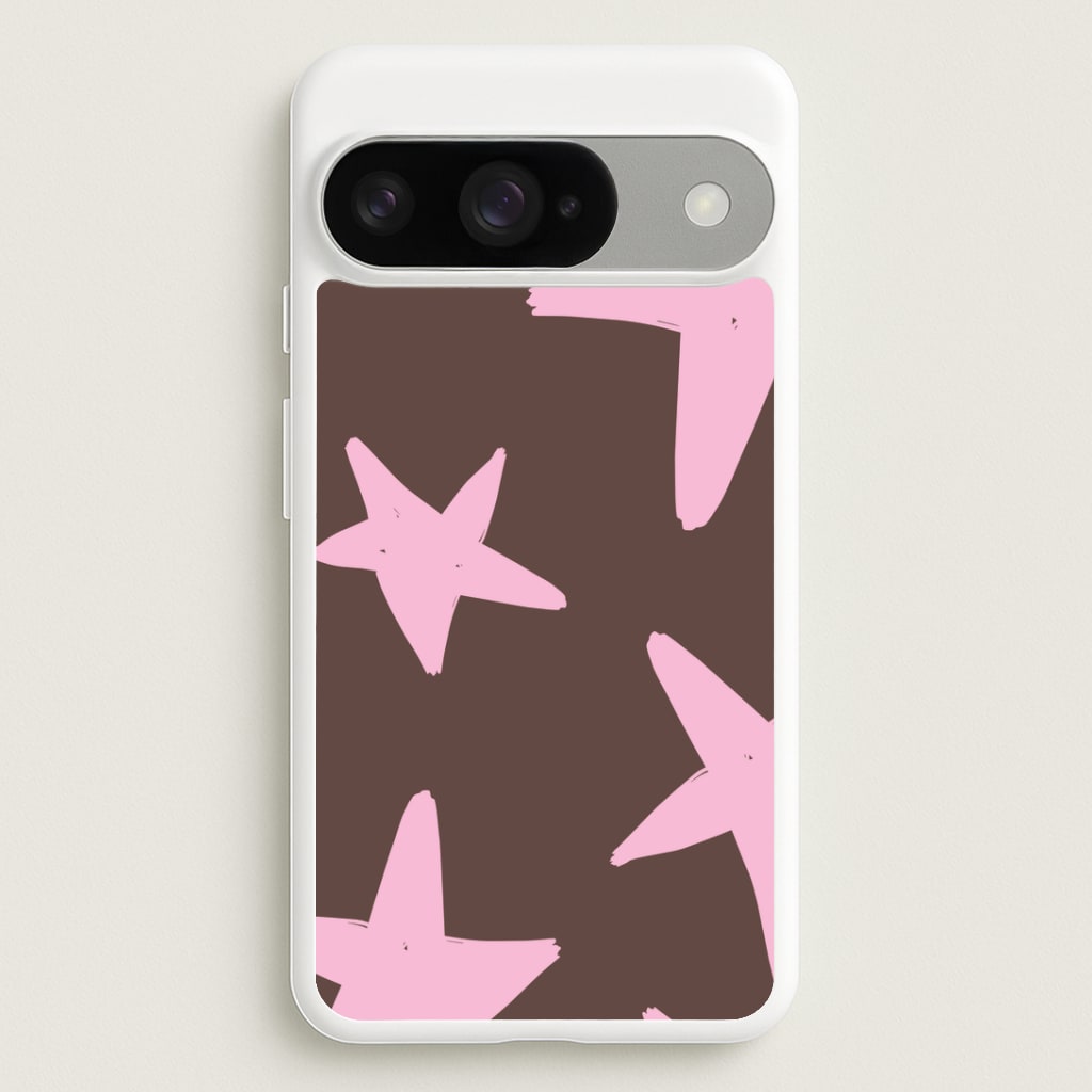 Chocolate & Strawberry Stars Google Pixel 10 / 10 Pro Case