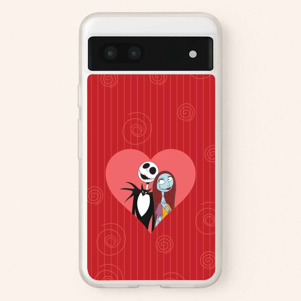 J And S Heart Google Pixel 6a Case
