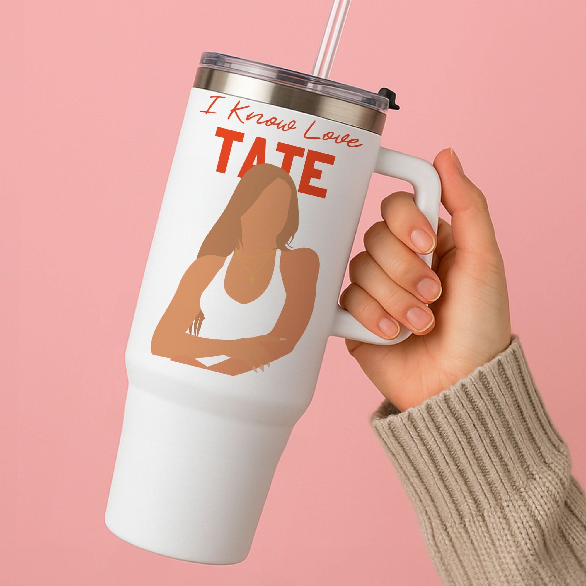 I Know Love Pattern Tumbler