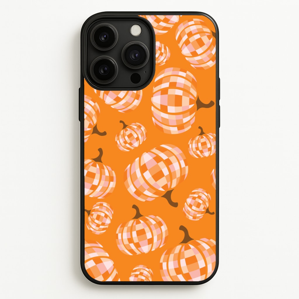 Disco Pumpkins Pattern iPhone 13 Pro Case