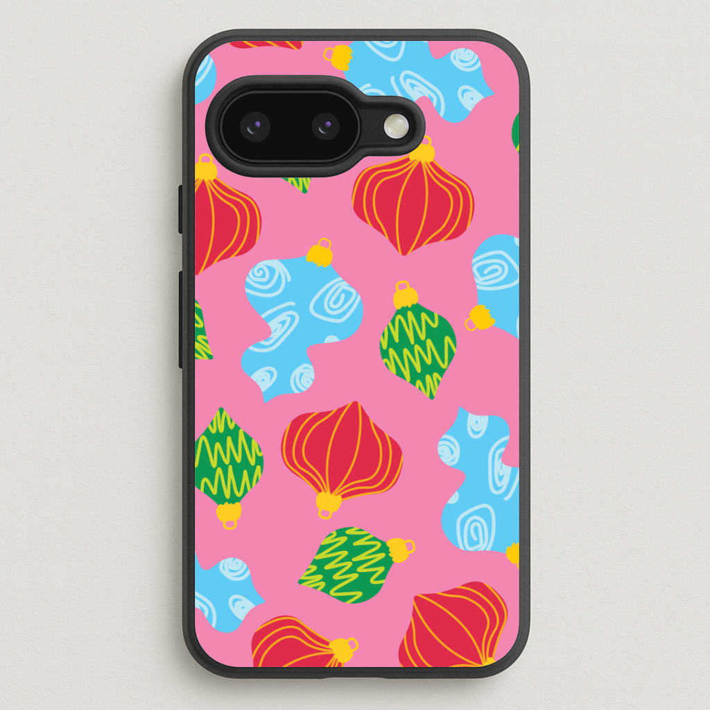 Abstract Christmas Baubles Pattern Google Pixel 9a Case