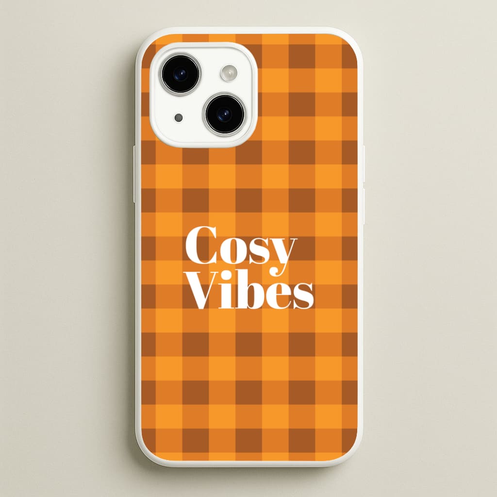 Checkered Cosy Vibes iPhone 15 Plus Case