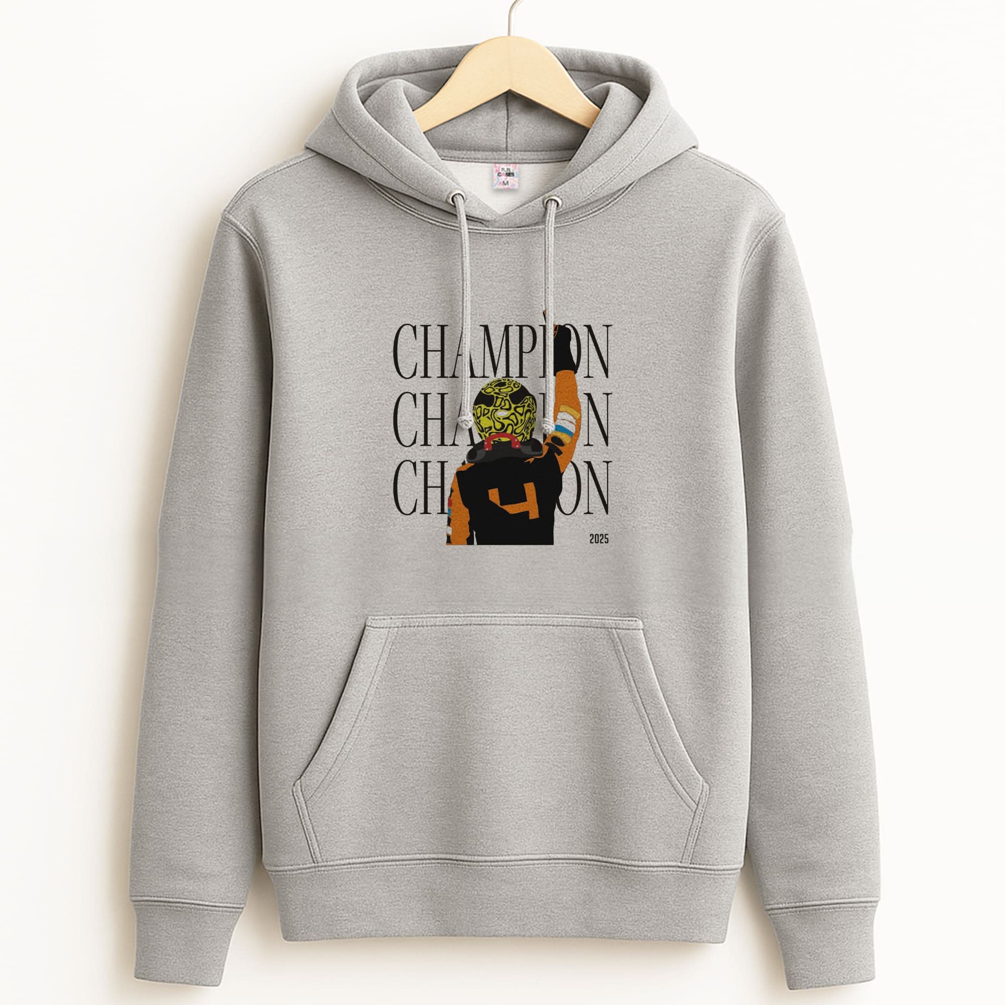 Lando Champion 2025 Unisex Grey Hoodie