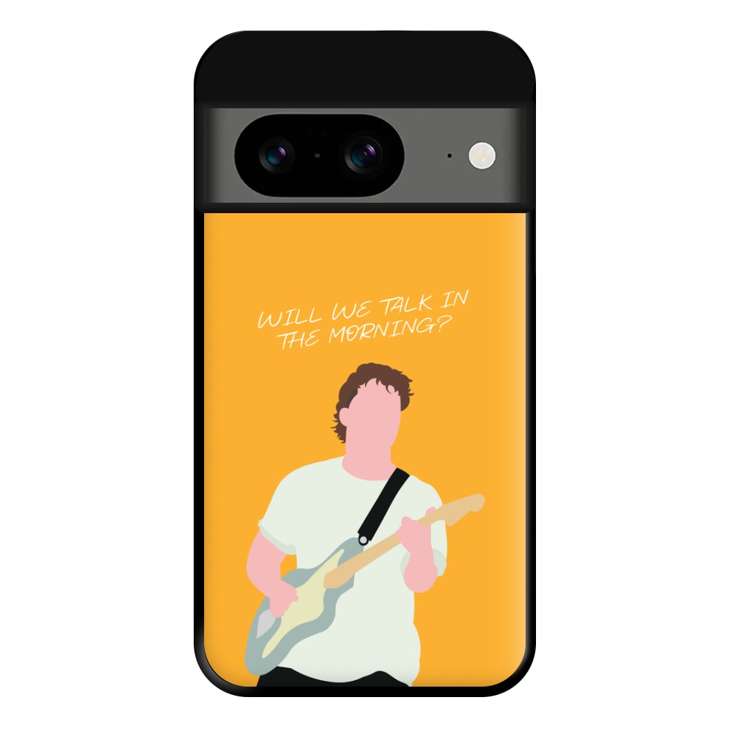 Will We Talk In The Morning Yellow Google Pixel 8a Case