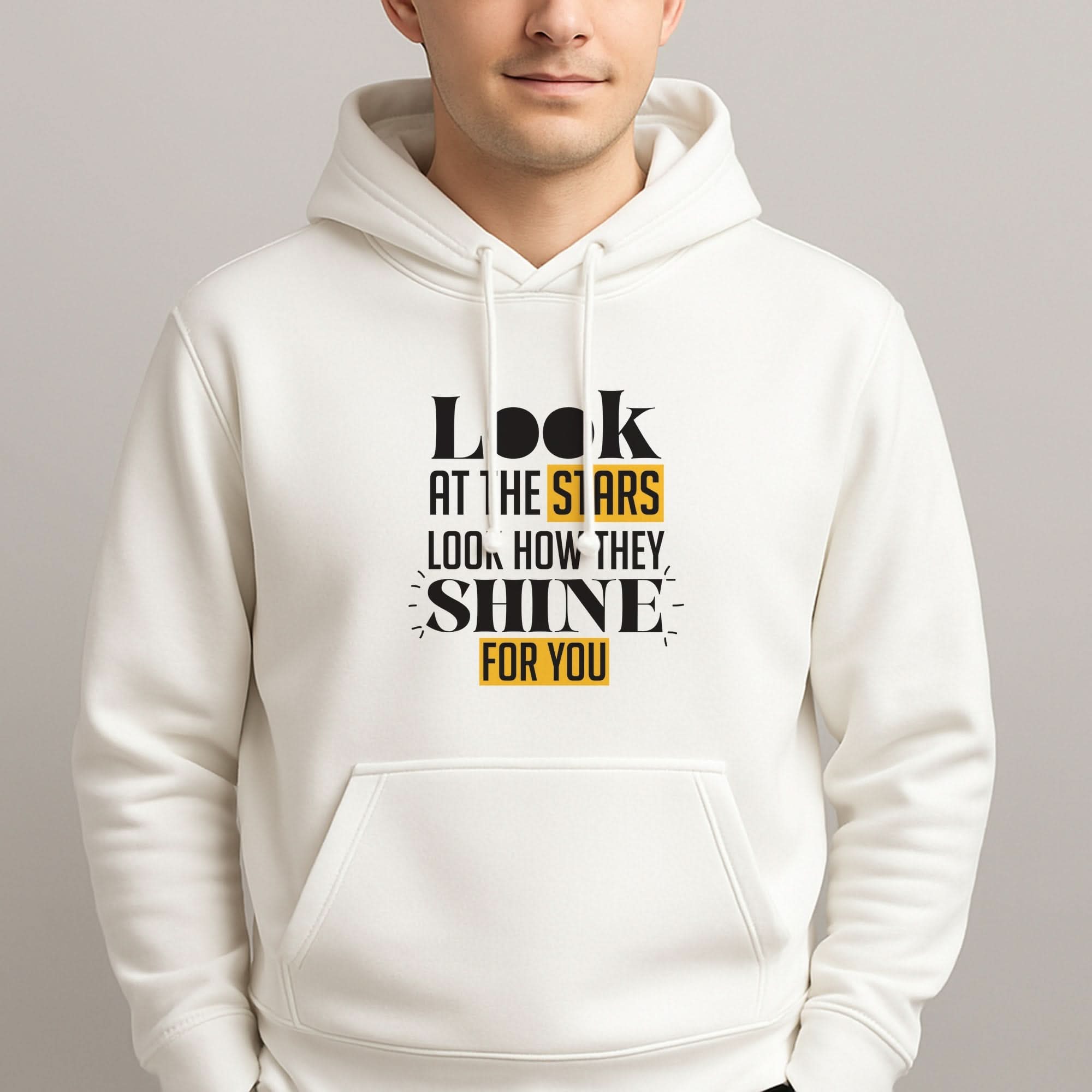 Look At The Stars Mens Hoodie