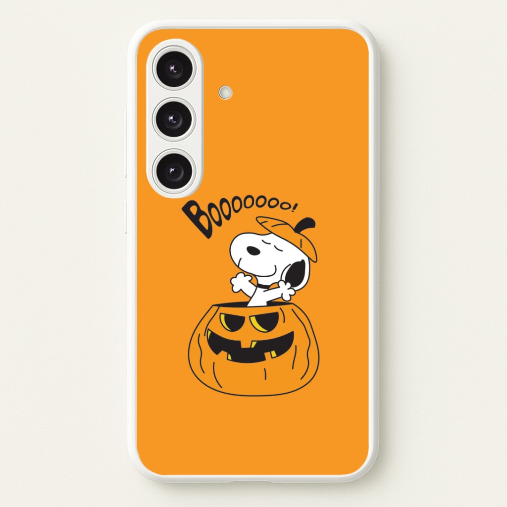 Cartoon Beagle Pumpkin Galaxy S25 Case