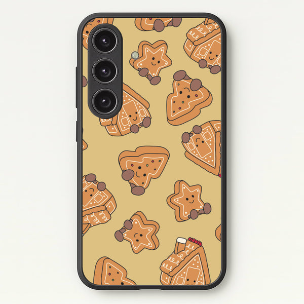 Gingerbread Plushies Pattern Galaxy S25 Case