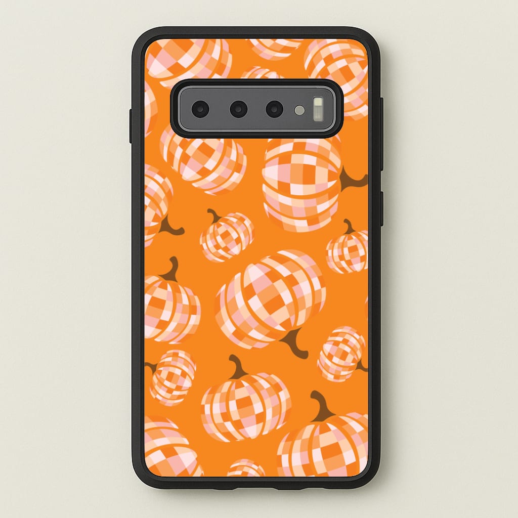Disco Pumpkins Pattern Galaxy S10 Case
