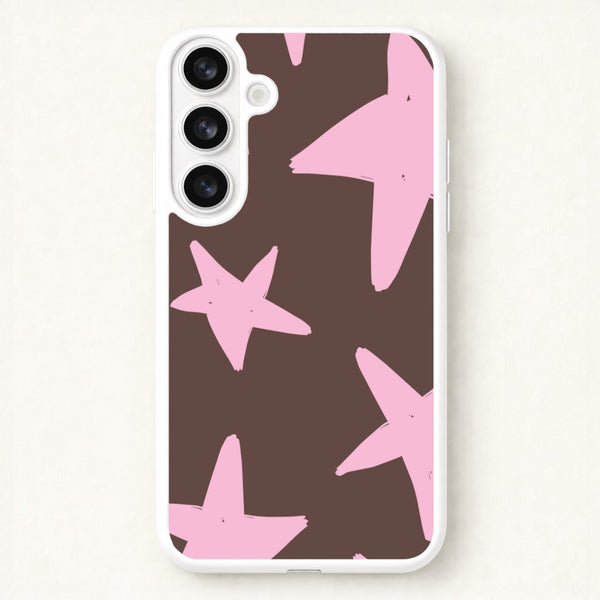Chocolate & Strawberry Stars Galaxy S26 Plus Case