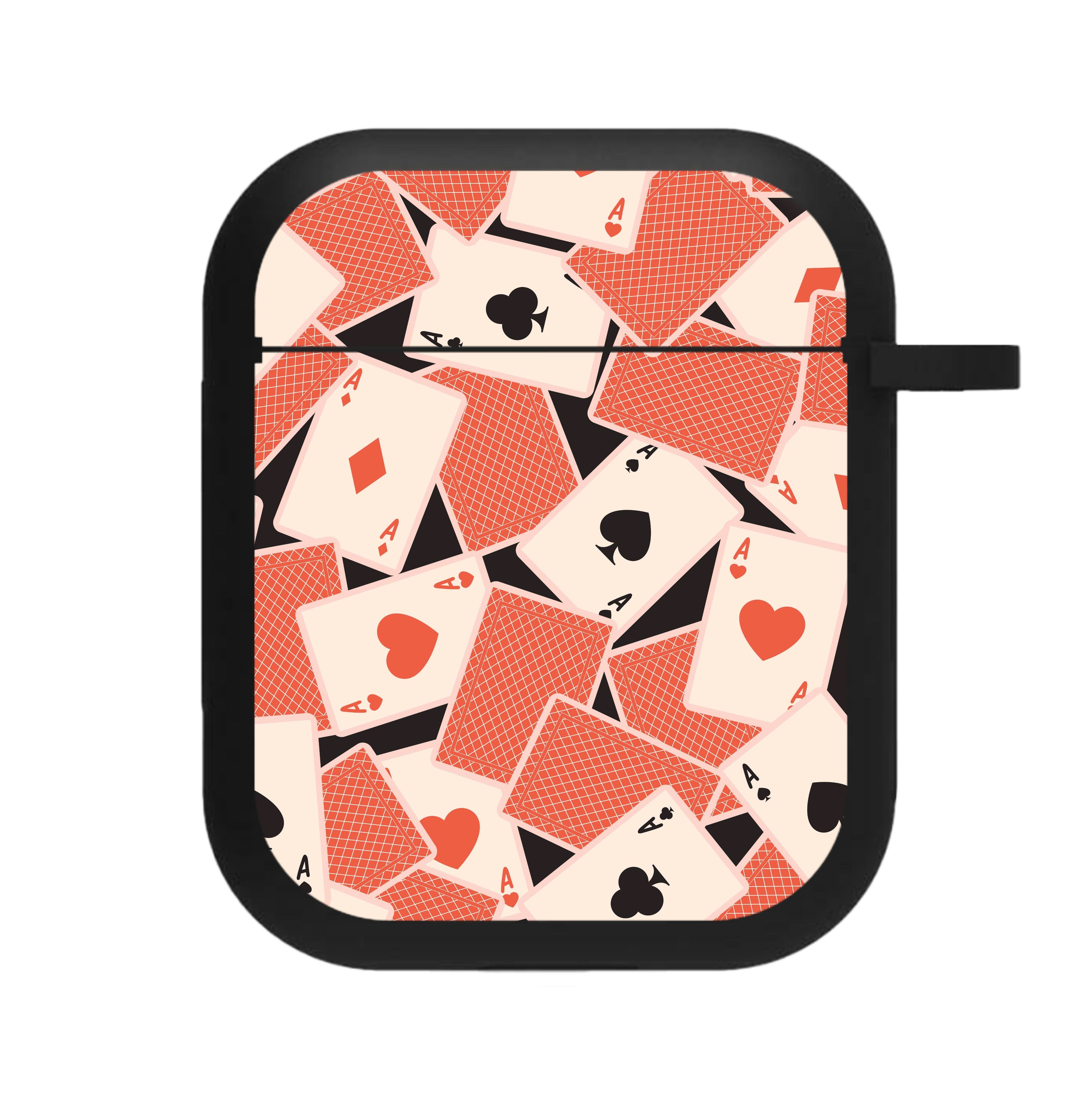 Playing Cards Collage Pattern AirPods Case