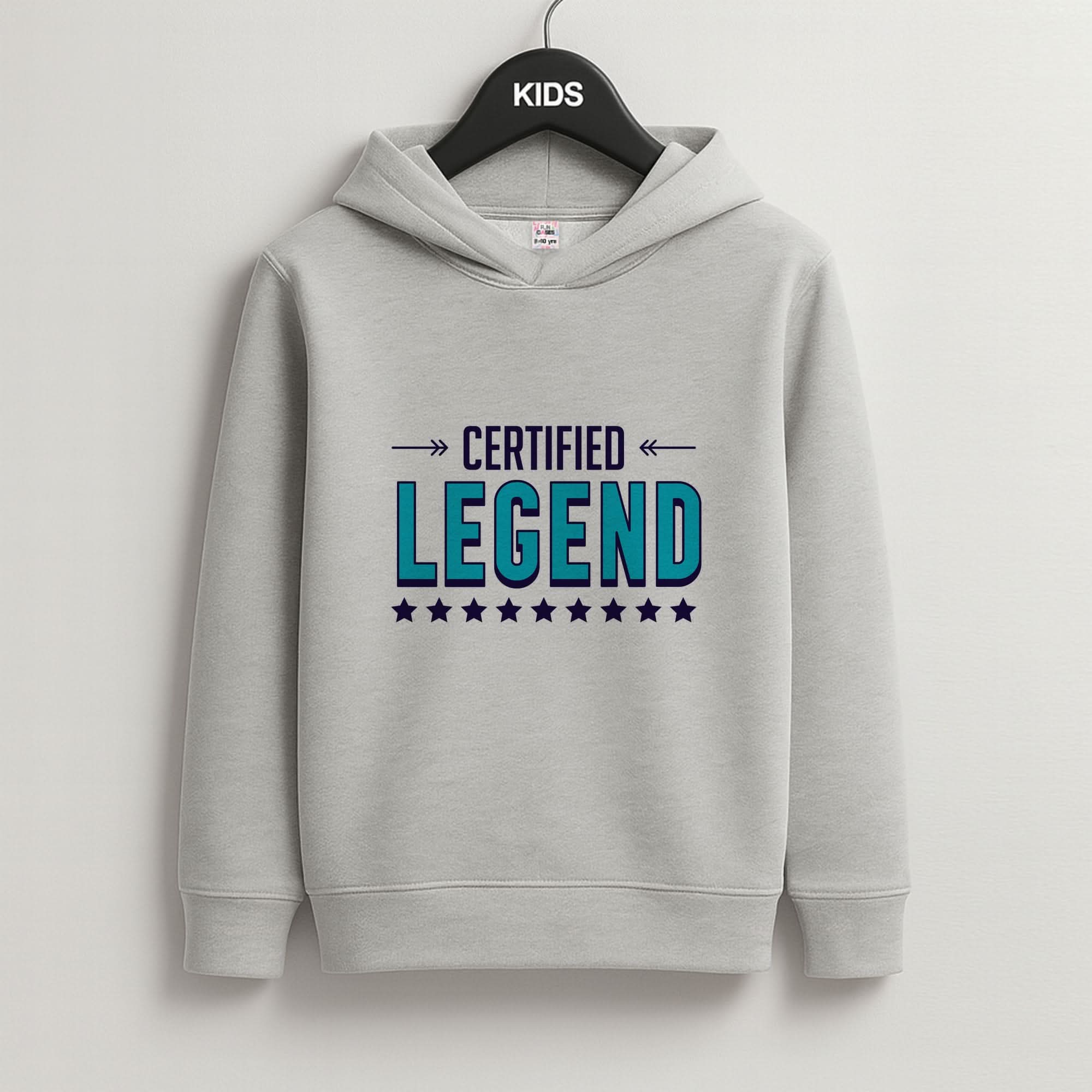 Certified Legend Grey Kids Hoodie