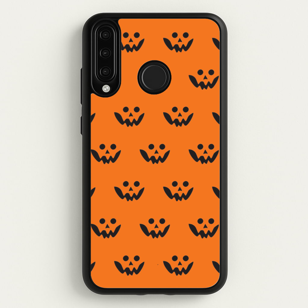 Carved Pumpkin Face Pattern Huawei P30 Lite Case