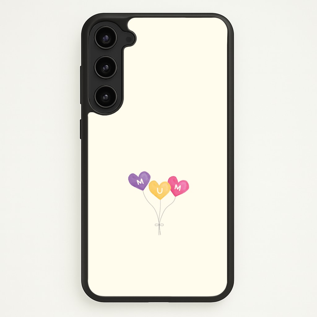 Mum Watercolour Balloons Galaxy S23 Case