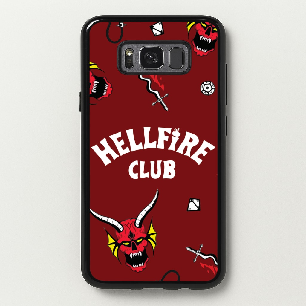 Hellfire Club Icons Collage Red Galaxy S8 Case