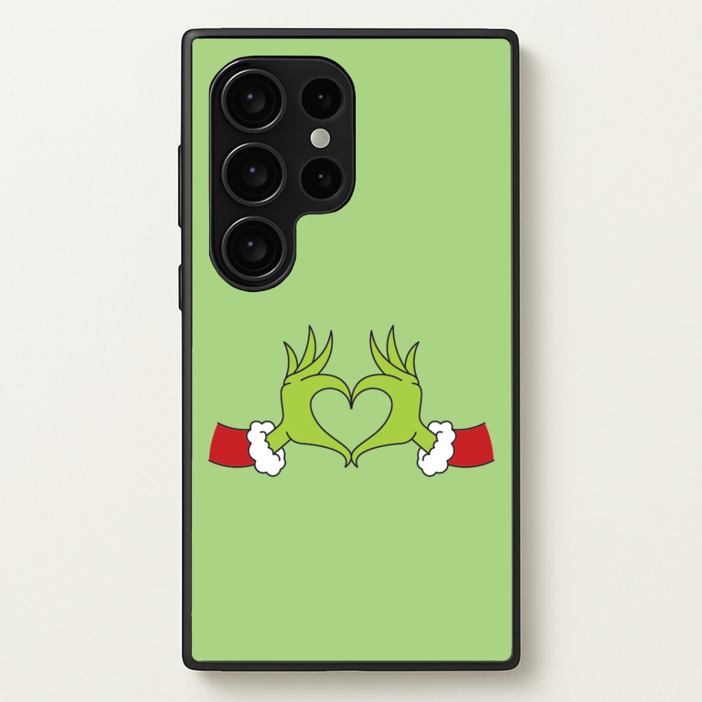 Christmas Green Heart Galaxy S24 Ultra Case