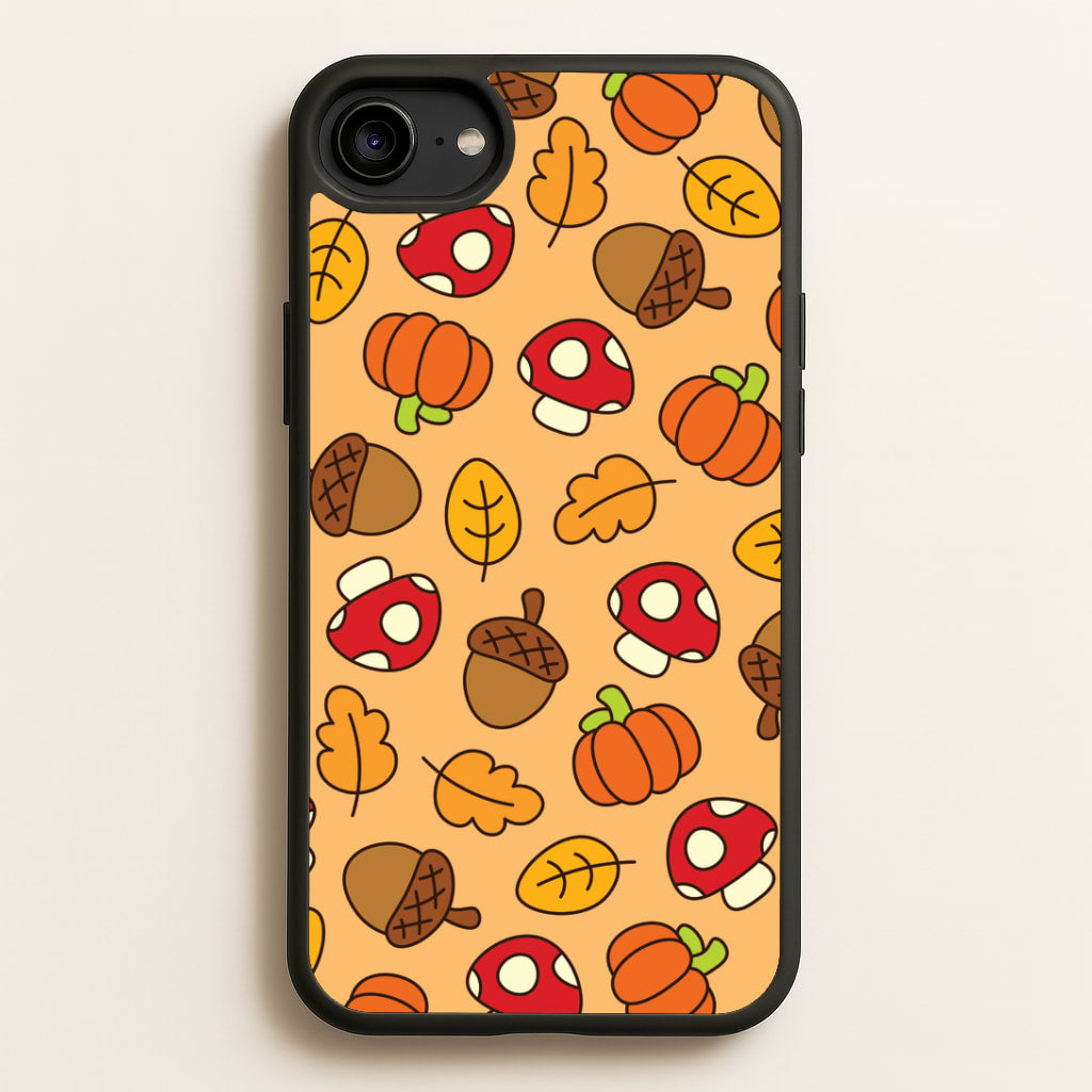 Cartoon Autumn Icons Pattern iPhone 6 / 7 / 8 / SE Case