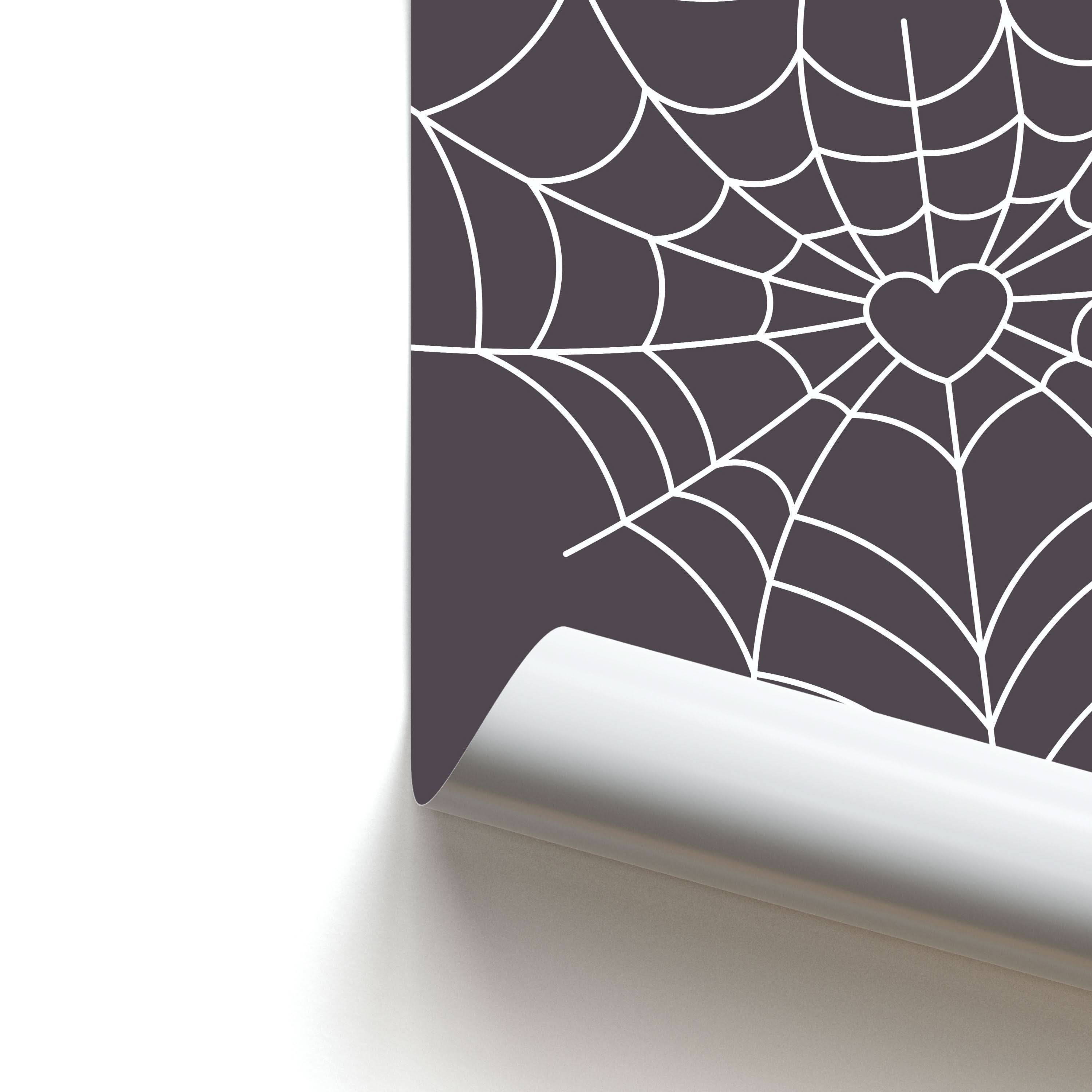 Spiderweb Hearts I Poster