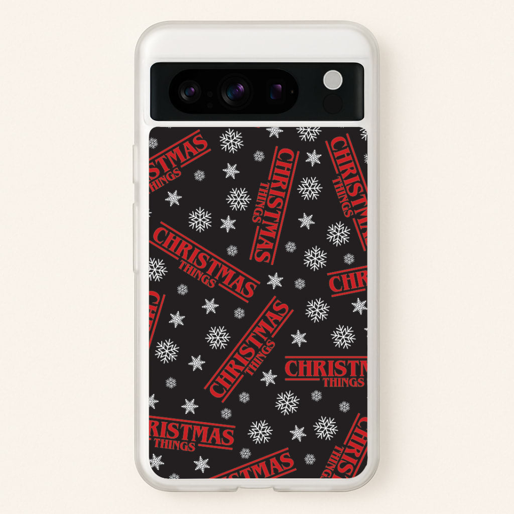 Christmas Things Snowflake Pattern Google Pixel 8 Pro Case