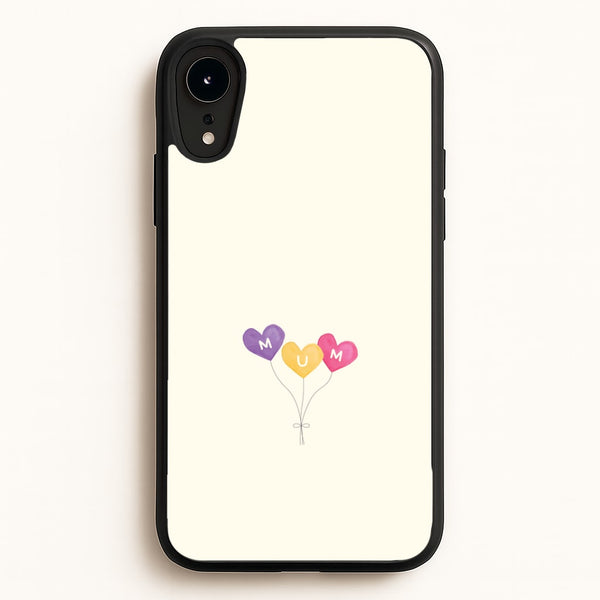 Mum Watercolour Balloons iPhone XR Case
