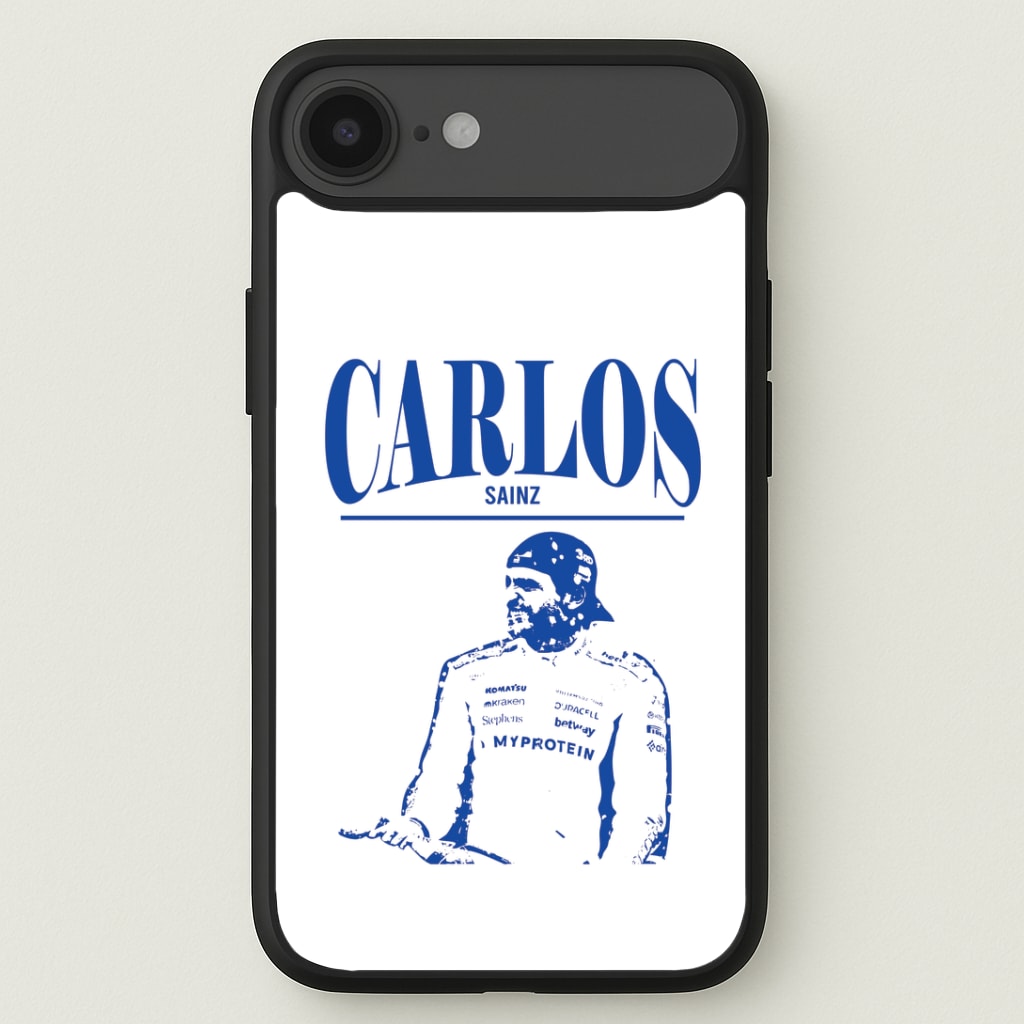 Carlos White And Blue iPhone 17 Air Case